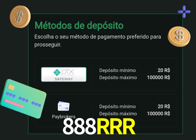 O cassino 888RRRbet oferece uma grande variedade de métodos de pagamento